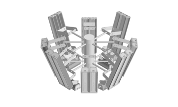 Стационарная корона для размещения прожекторов при высоте подвеса свыше 20 метров