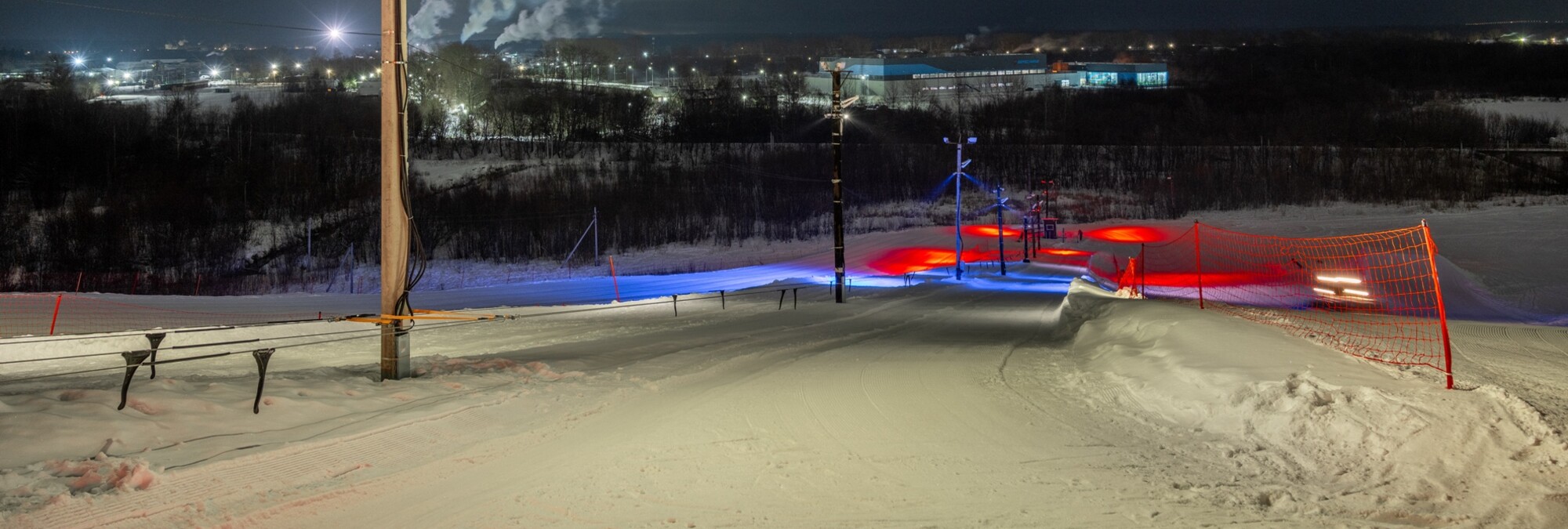 Декоративно-художественное освещение горнолыжного комплекса