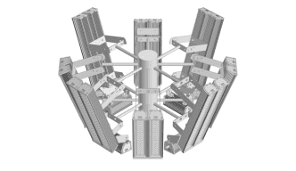 Стационарная корона для размещения прожекторов при высоте подвеса свыше 20 метров фото 0