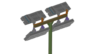Стационарная корона для размещения прожекторов при высоте подвеса до 10 метров фото 0