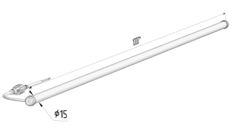 Торговый светильник<br>ДСП-10-1900-Т15-10 фото 0