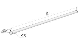 Торговый светильник<br>ДСП-15-2850-Т15-15 фото 0