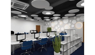 Светильник дизайнерский "Световой круг d=1000 мм" фото 0