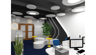 Светильник дизайнерский "Световой круг d=1200 мм" фото 0